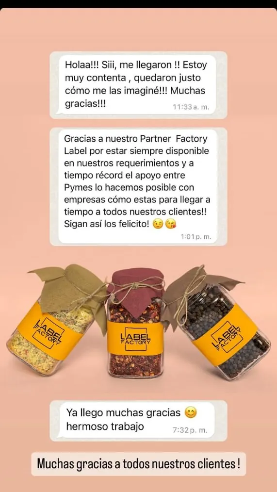 Cliente de condimentos gourmet recibió su pedido